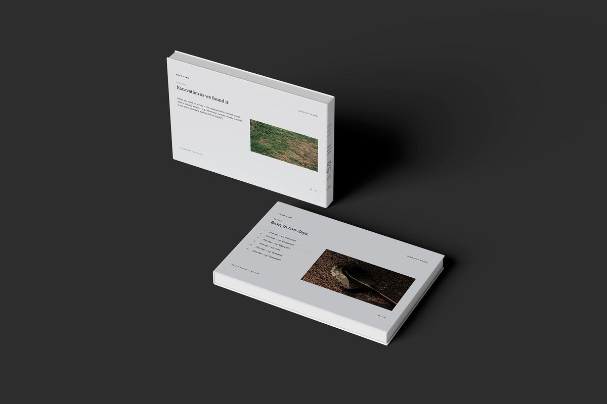 Artificial Grass Client Package, Slate colourway, floating books mockup