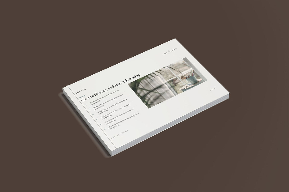 Decorator Client Package, Standard colourway, closed magazine mockup