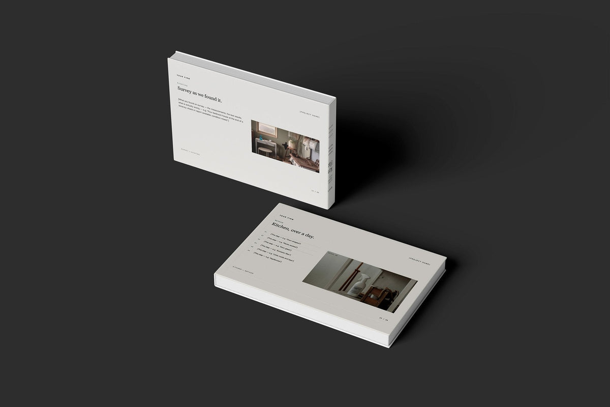 End of Tenancy and Deep Cleaning Client Package, Standard colourway, floating books mockup