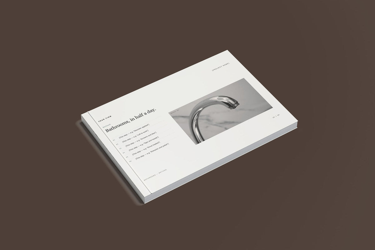 End of Tenancy and Deep Cleaning Client Package, Standard colourway, closed magazine mockup
