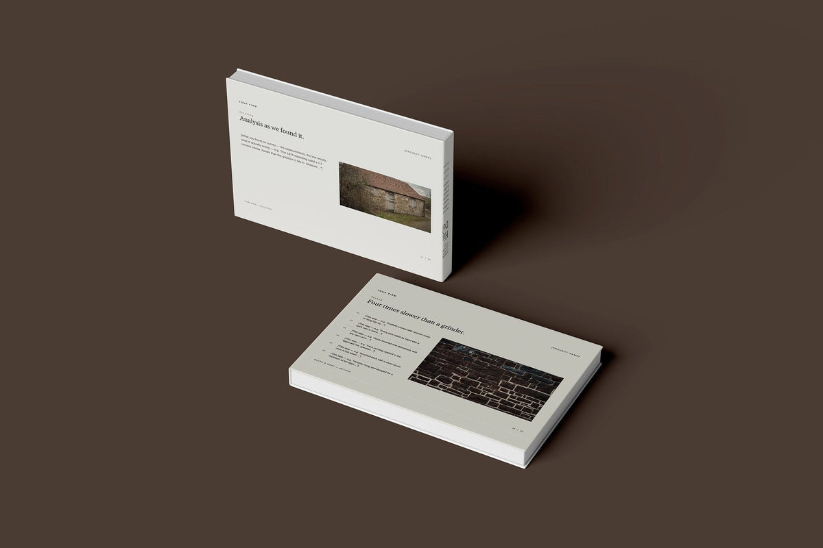 Lime Repointing Client Package, Oat colourway, floating books mockup