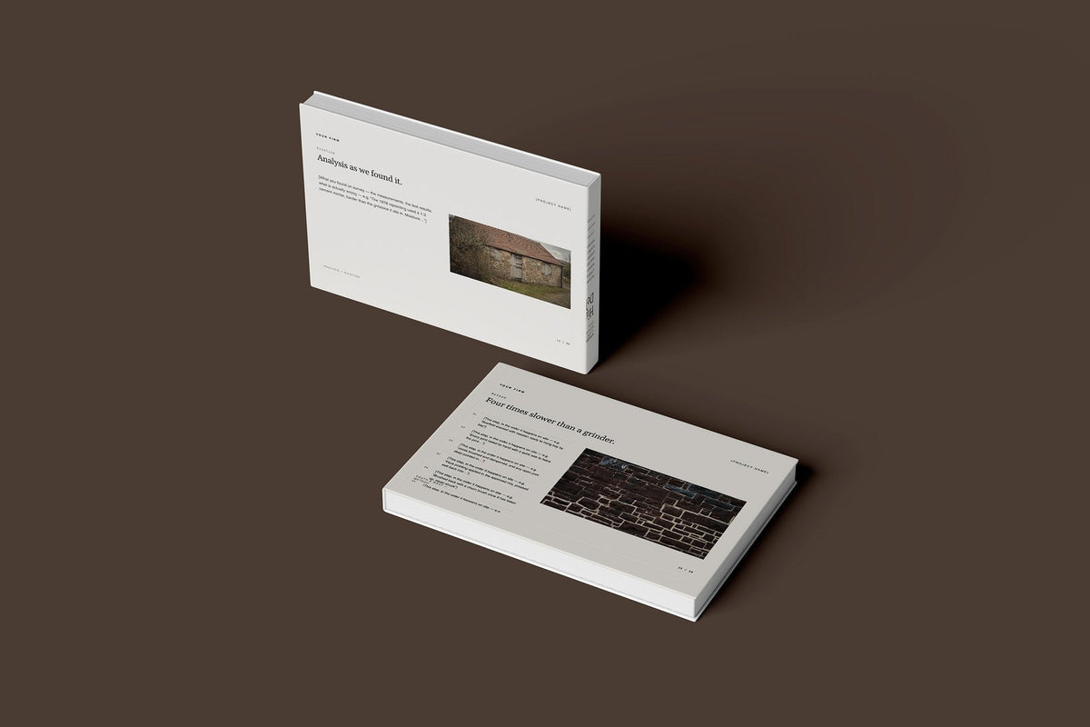 Lime Repointing Client Package, Standard colourway, floating books mockup
