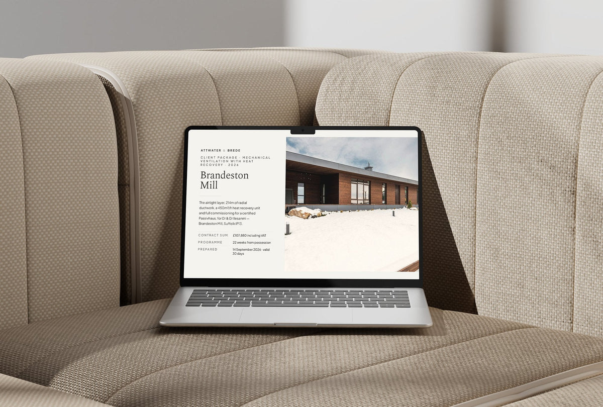 MVHR Client Package, Oat colourway, laptop screen mockup