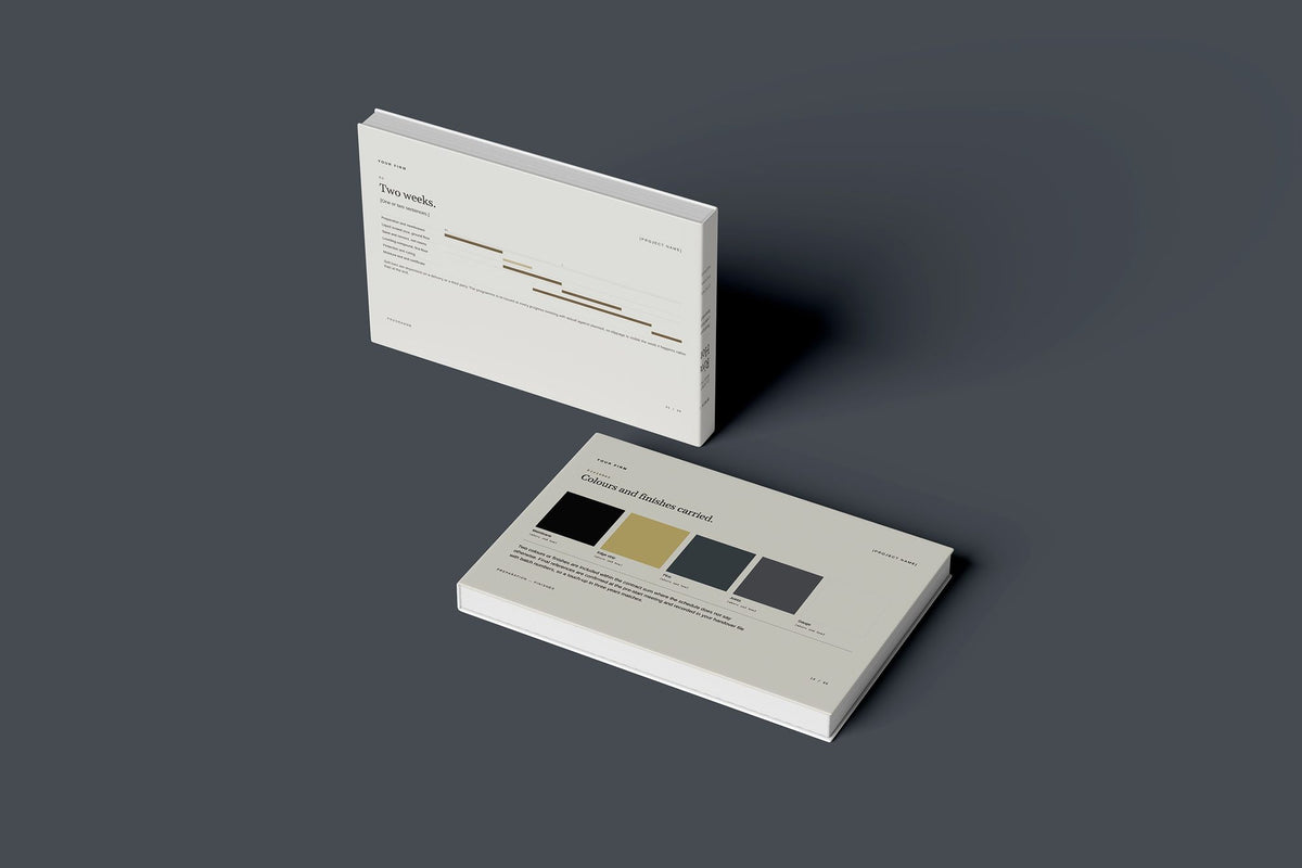Screeding Client Package, Oat colourway, floating books mockup
