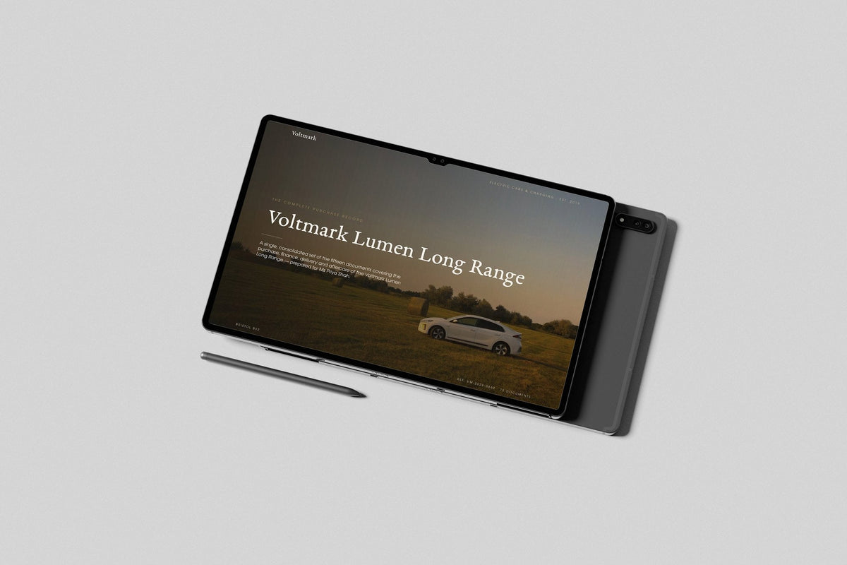 Electric Car Dealer Customer Pack