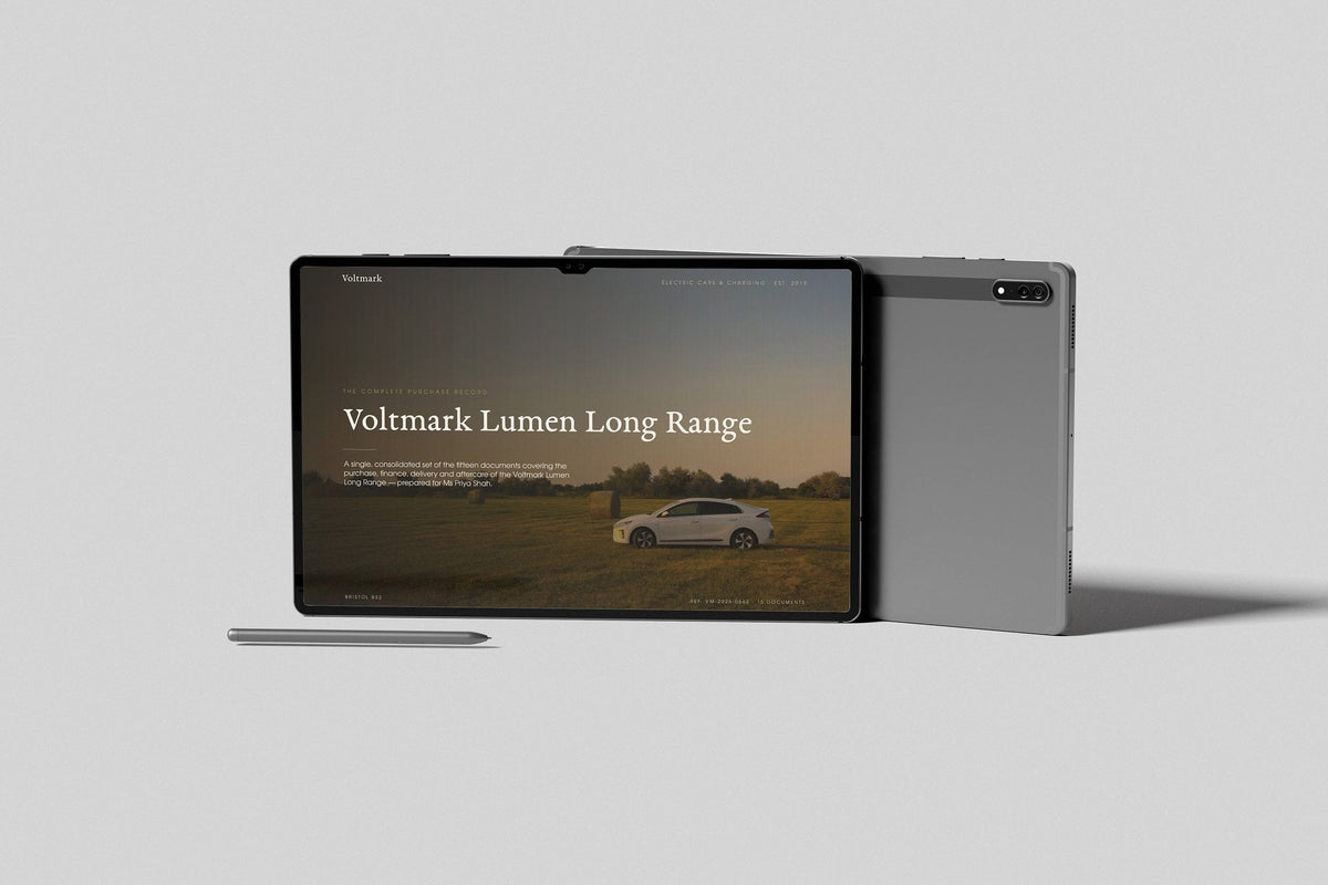 Electric Car Dealer Customer Pack