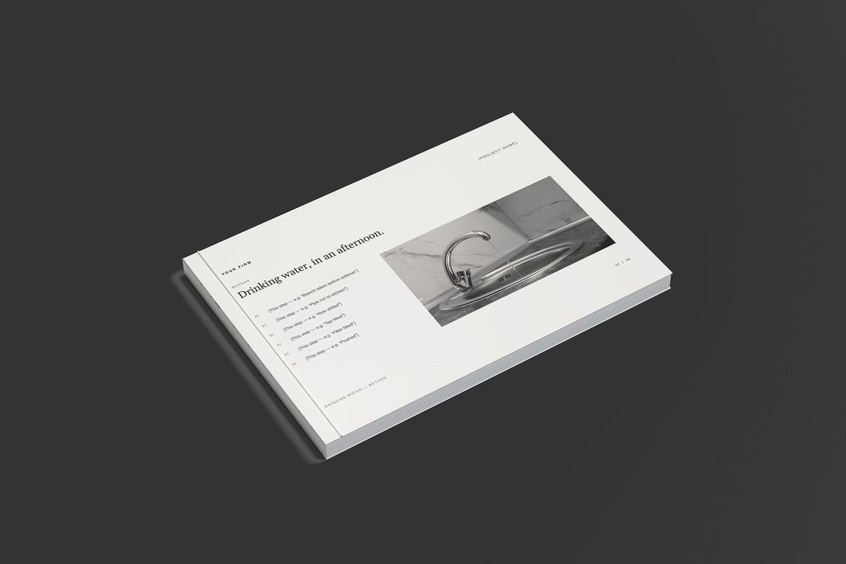 Water Softening and Filtration Client Package, Standard colourway, closed magazine mockup