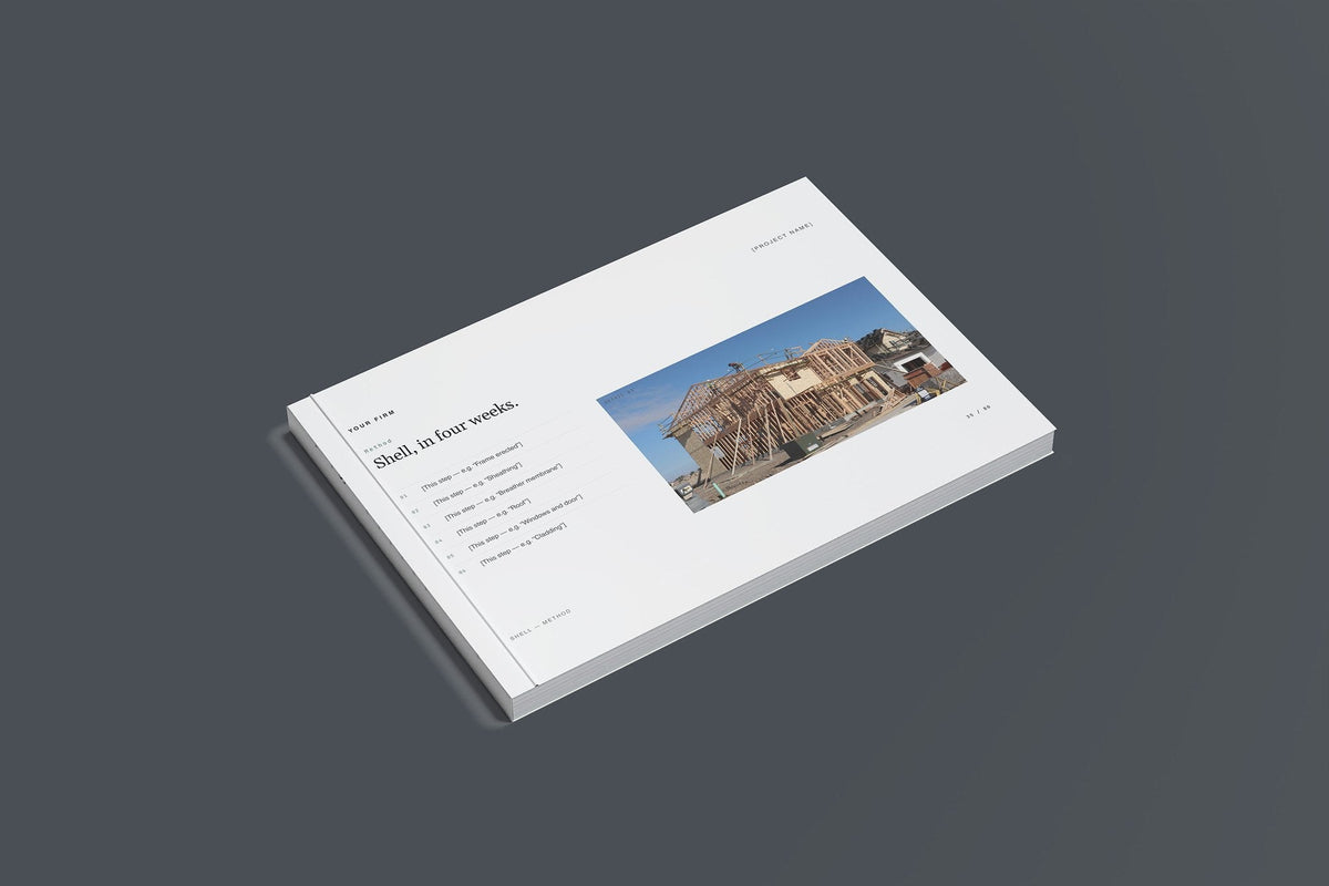 Annexe and Granny Flat Client Package, Slate colourway, closed magazine mockup