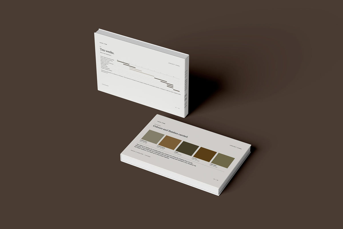 Carpet Client Package, Ivory colourway, floating books mockup
