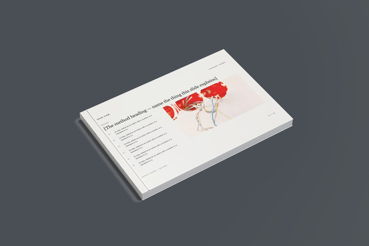 Electrician Client Package, Standard colourway, closed magazine mockup