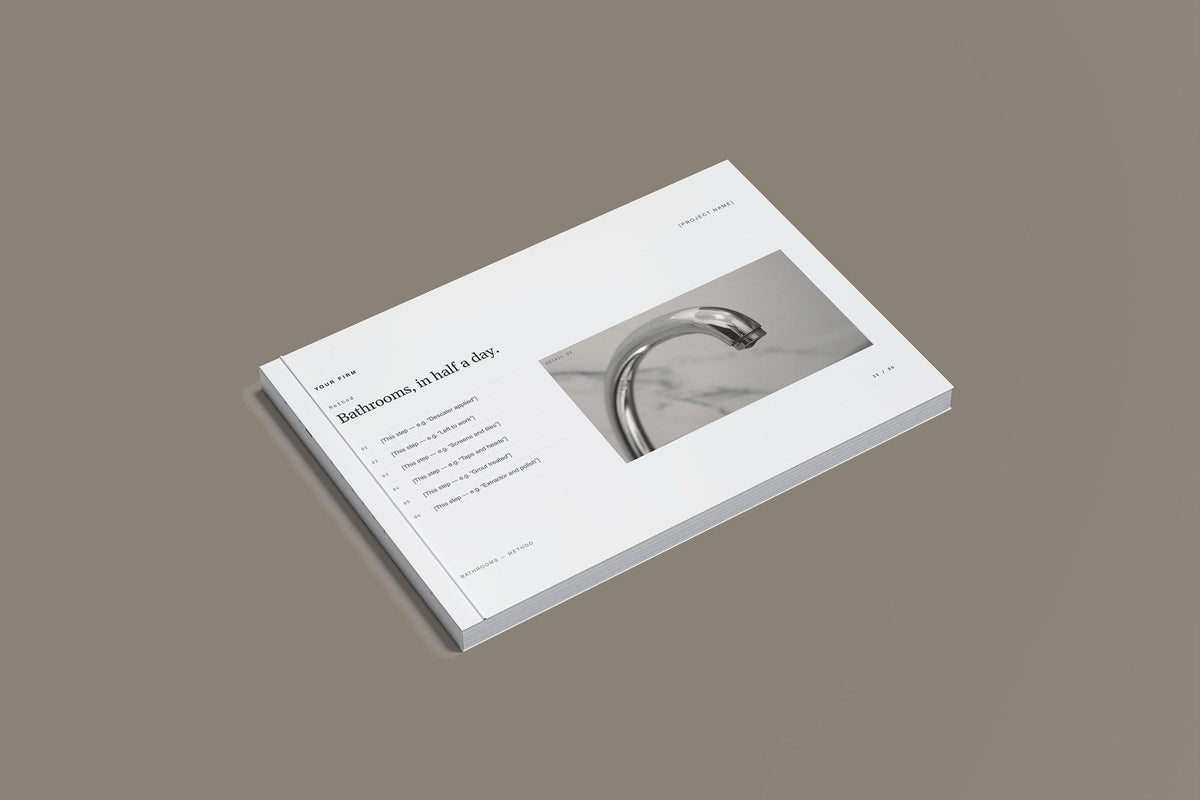 End of Tenancy and Deep Cleaning Client Package, Slate colourway, closed magazine mockup