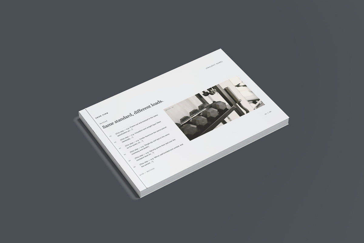 Garden Room Client Package, Slate colourway, closed magazine mockup