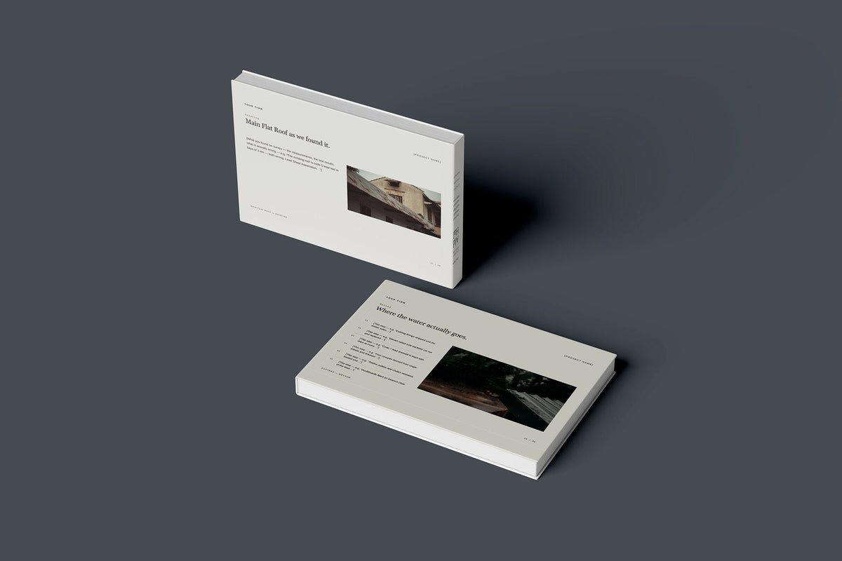 Leadwork Client Package, Oat colourway, floating books mockup