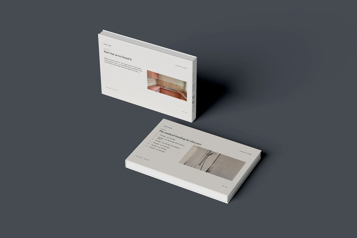 Multi-Trade Client Package, Standard colourway, floating books mockup