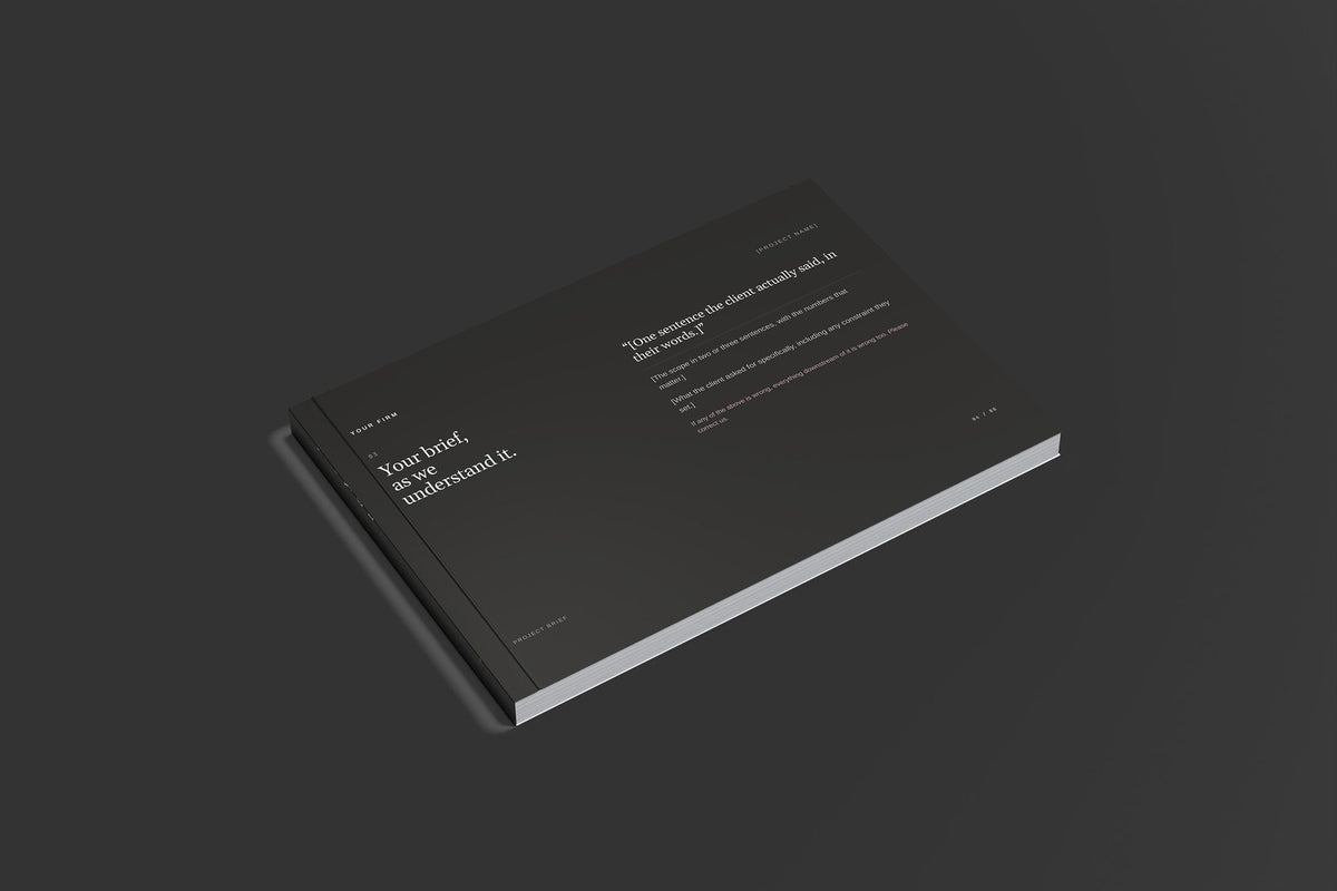 Muralist Client Package, Standard colourway, closed magazine mockup