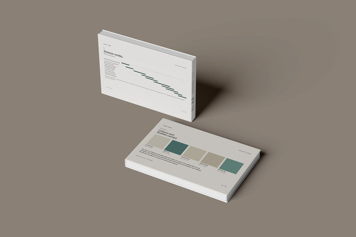 Security Client Package, Standard colourway, floating books mockup