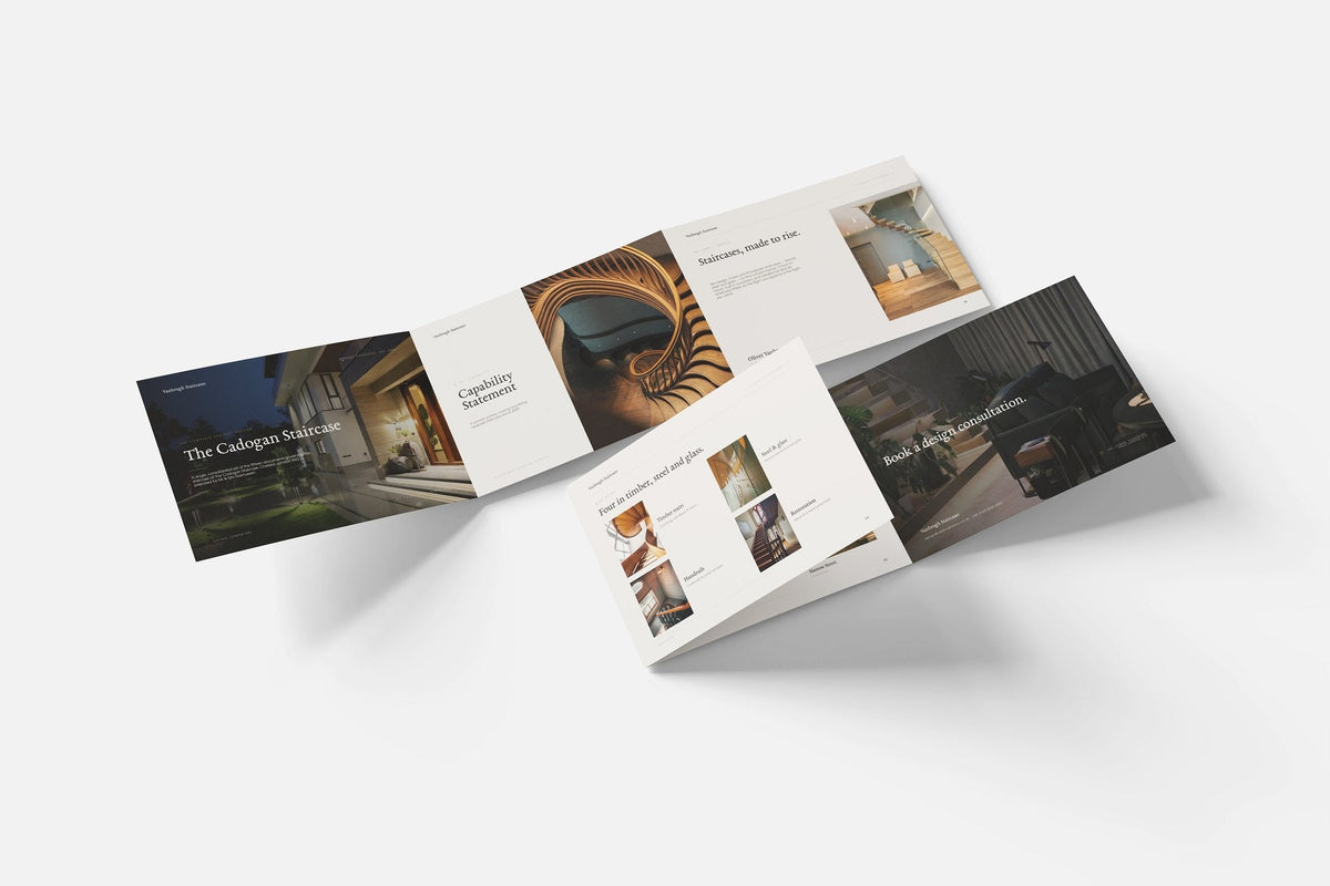 Staircase Maker Project Pack in PowerPoint, fold out pages laid together