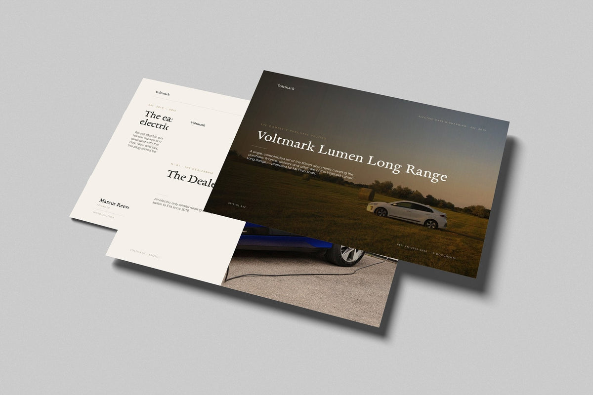 Electric Car Dealer Customer Pack